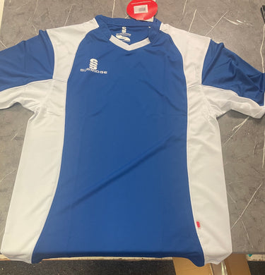 Surridge High Quality Training Tee / Jersey Royal Blue and White