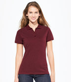 Ladies Sols Polkadot Polo Shirt OxBlood Burgundy Colour -XS ONLY REDUCED TO CLEAR €1.50