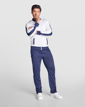 Load image into Gallery viewer, Up The Dubs  Full Zip Retro Tracksuit Top &amp; Trousers - Navy and Sky