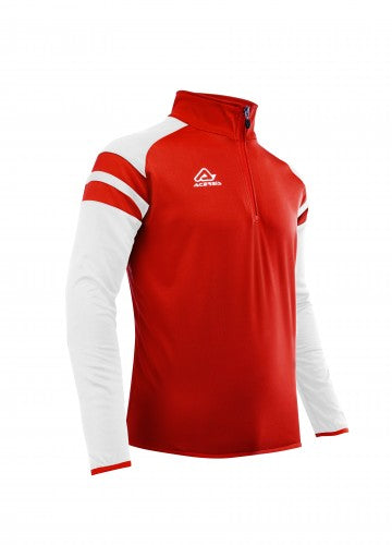 Acerbis Red and White performance half zip - Childrens sizes