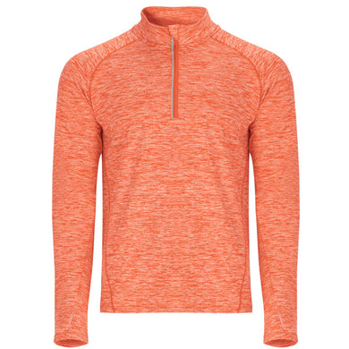 Heather Orange Athletics Sports Technical Quarter Zip - Adult Sizes