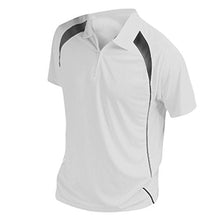 Load image into Gallery viewer, Sols Green and White Palladium sports polo with Zip