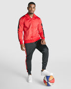 Full Zip Tracksuit and Contrast Bottoms