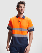 Polaris Technical high-visibility short-sleeve polo shirt.