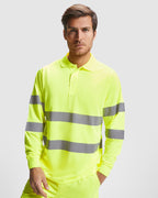 Polaris Technical high-visibility Long-sleeve polo shirt.