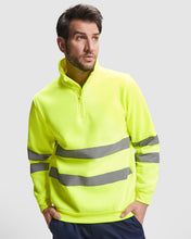 Load image into Gallery viewer, Spica Technical High-visibility sweater with half zip
