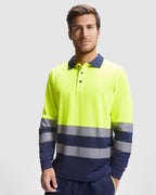 Atrio Long Sleeved Technical high-visibility short-sleeve polo shirt.
