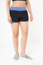 Load image into Gallery viewer, MLKLadies shorts with Blue  Waistband and Blue Undershorts