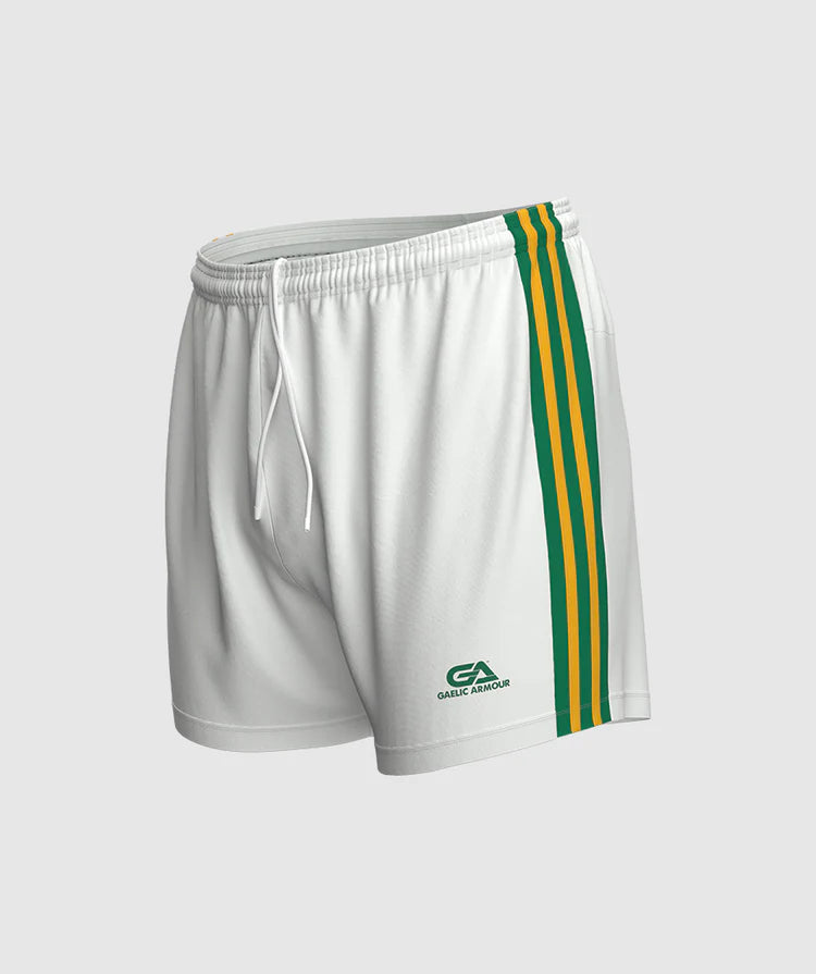 Gaelic Armour White Green And Yellow Match Shorts