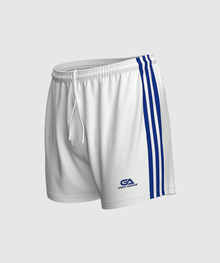 Gaelic Armour White and Royal Match Shorts