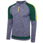 Gaelic Armour Navy Marl Green and Gold Quarter Zip - Reduced to €10