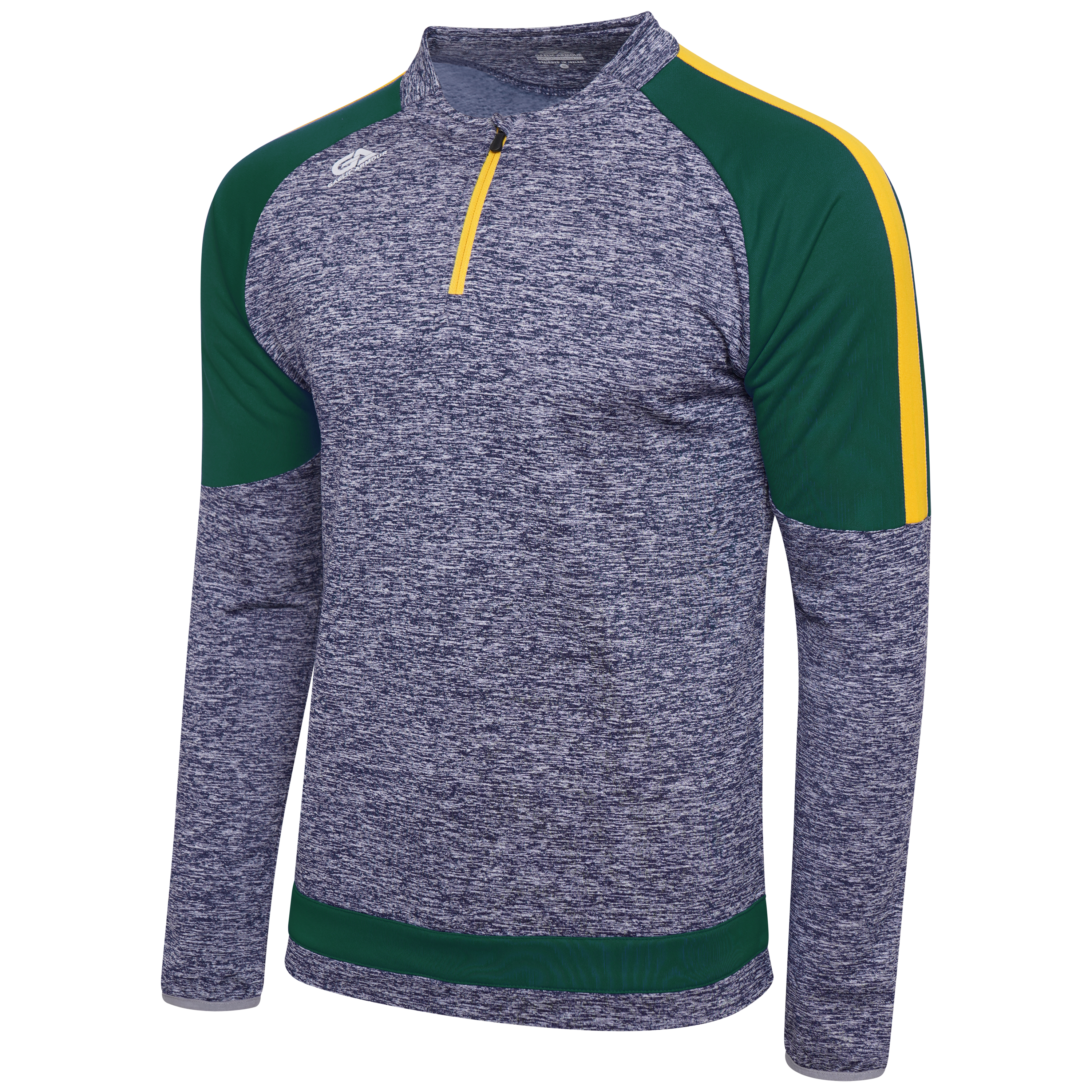 Gaelic Armour Navy Marl Green and Gold Quarter Zip - Reduced to €10