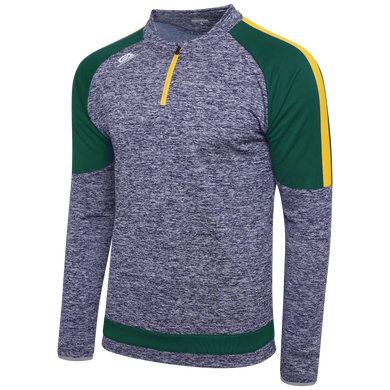 Gaelic Armour Navy Marl Green and Gold Quarter Zip - Reduced to €10
