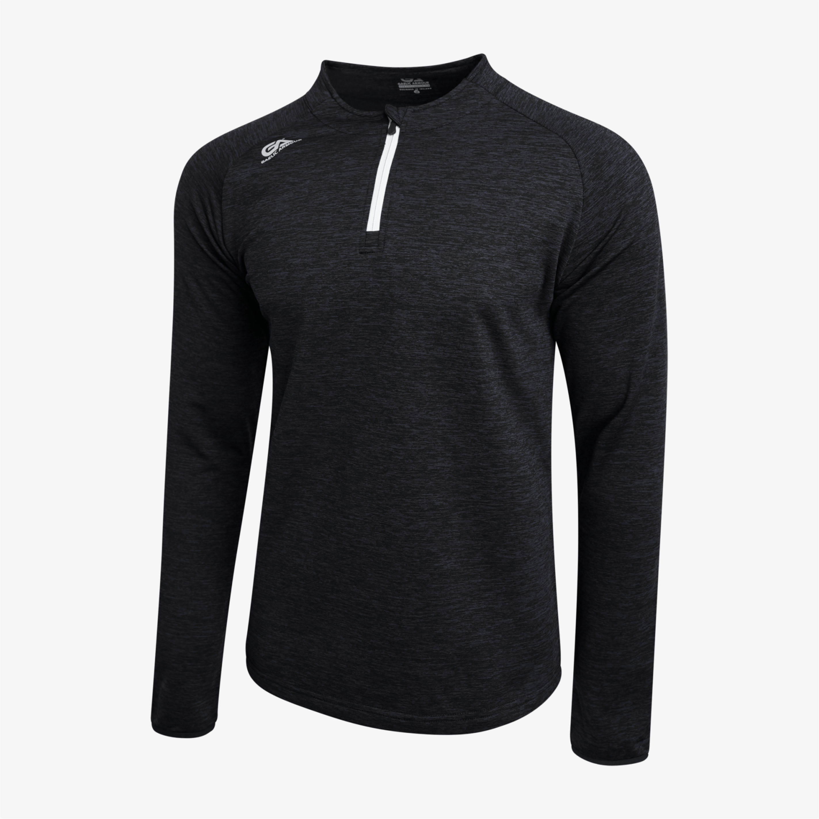 Black Marl Gaelic Armour Quarter Zip - Reduced to €5
