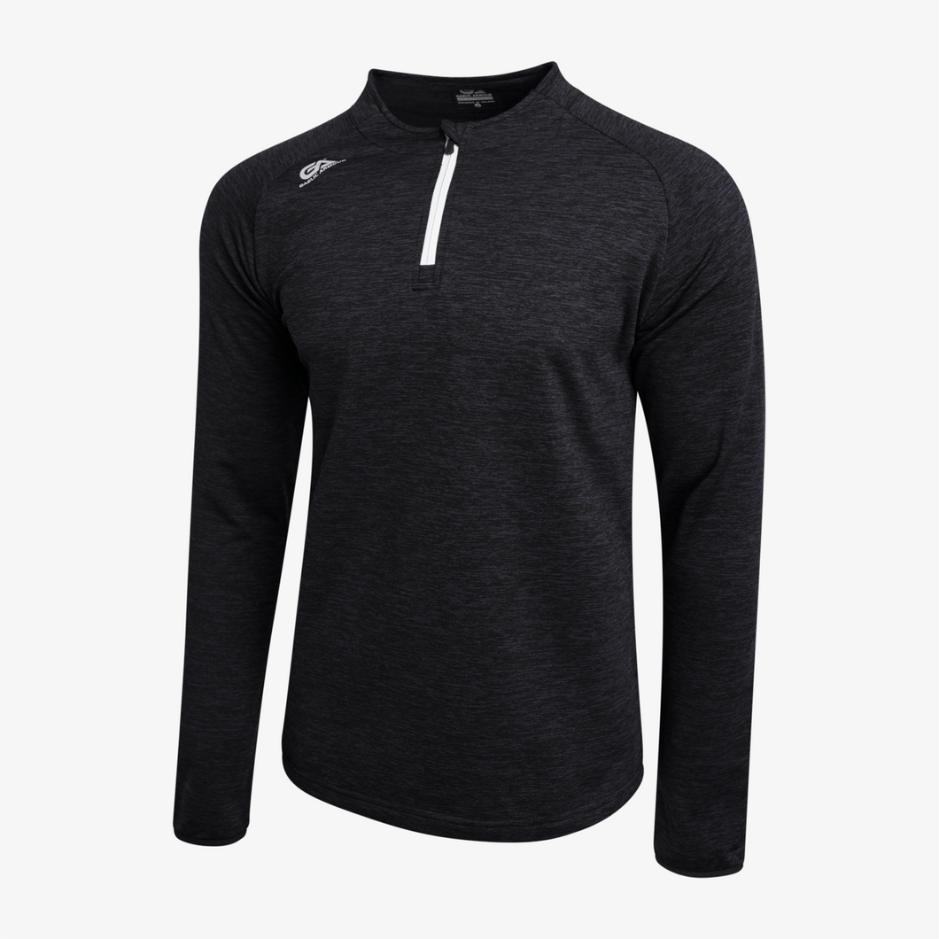 Black Marl Gaelic Armour Quarter Zip - Reduced to €10