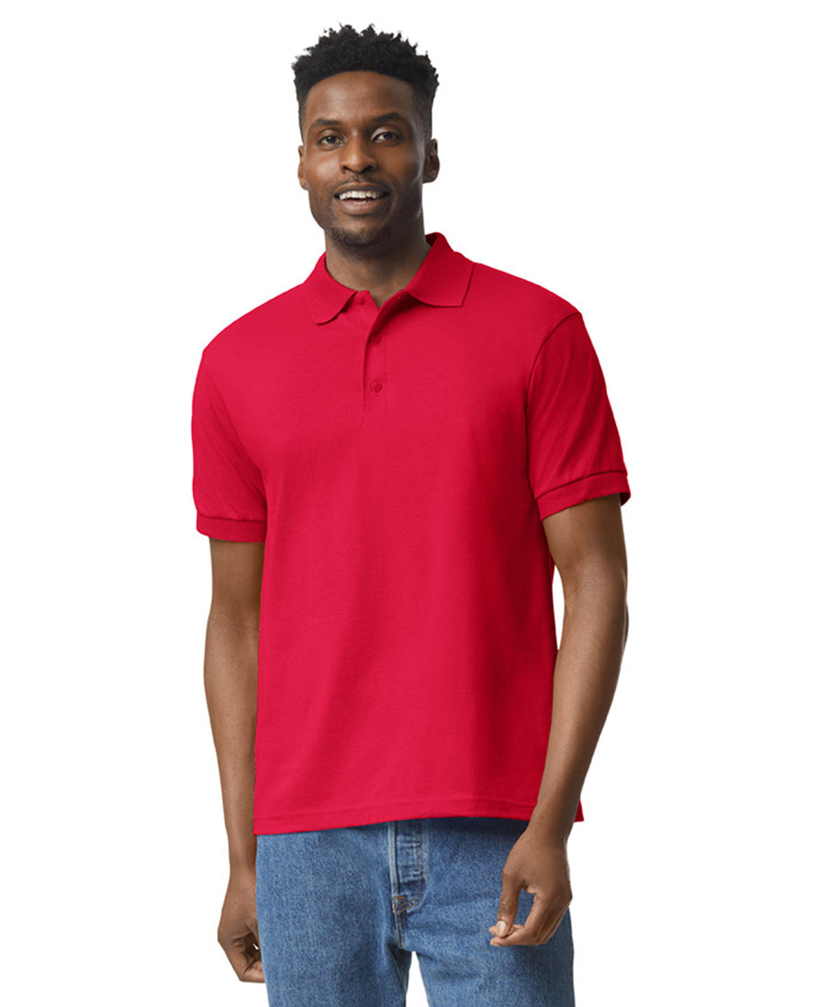 Mens red outlet collared shirt