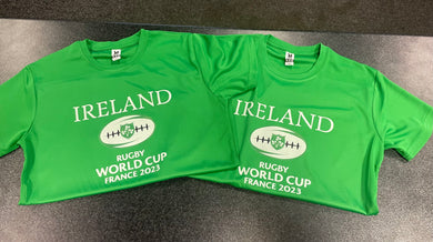 Dri-Fit Ireland Rugby Sports Tees -Green and White