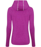 AWDis Ladies Cool Cowl Neck Top - Sports Fitness Hoodie Raspberry Pink