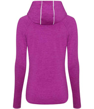 Load image into Gallery viewer, AWDis Ladies Cool Cowl Neck Top - Sports Fitness Hoodie Raspberry Pink