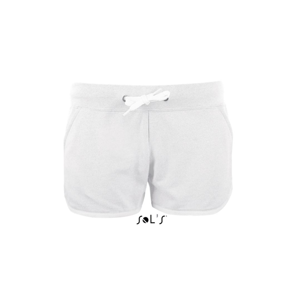Ladies Collegiate Style Shorts - white and white - REDUCED TO CLEAR €2.50