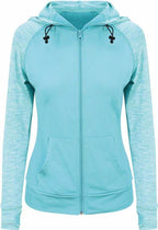 Just Cool Ladies Sports Hoody - Aqua Blue XS / 13/14 only