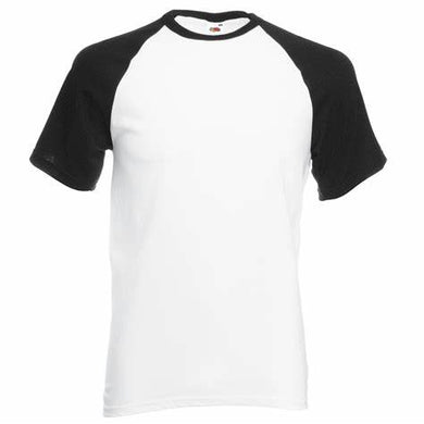 FOTL Short Sleeve White And Black Cotton Tee