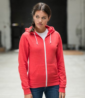 Full Zipped Heather red Hoodie - XS and S sizes available REDUCED TO CLEAR ONLT€2.50