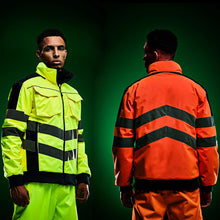 Load image into Gallery viewer, REGATTA PROFESSIONAL TRA314 HI VIS PRO BOMBER JACKET - YELLOW RRP €75 Our Price €25