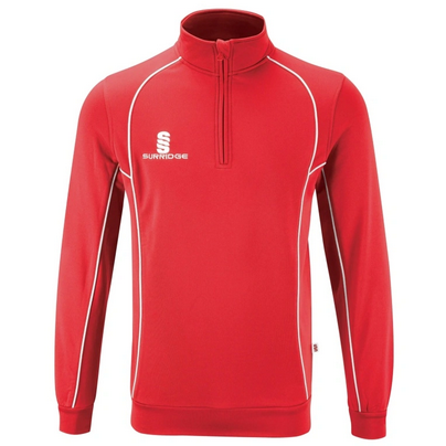 Surridge Sports Red Adults Performance Half Zip