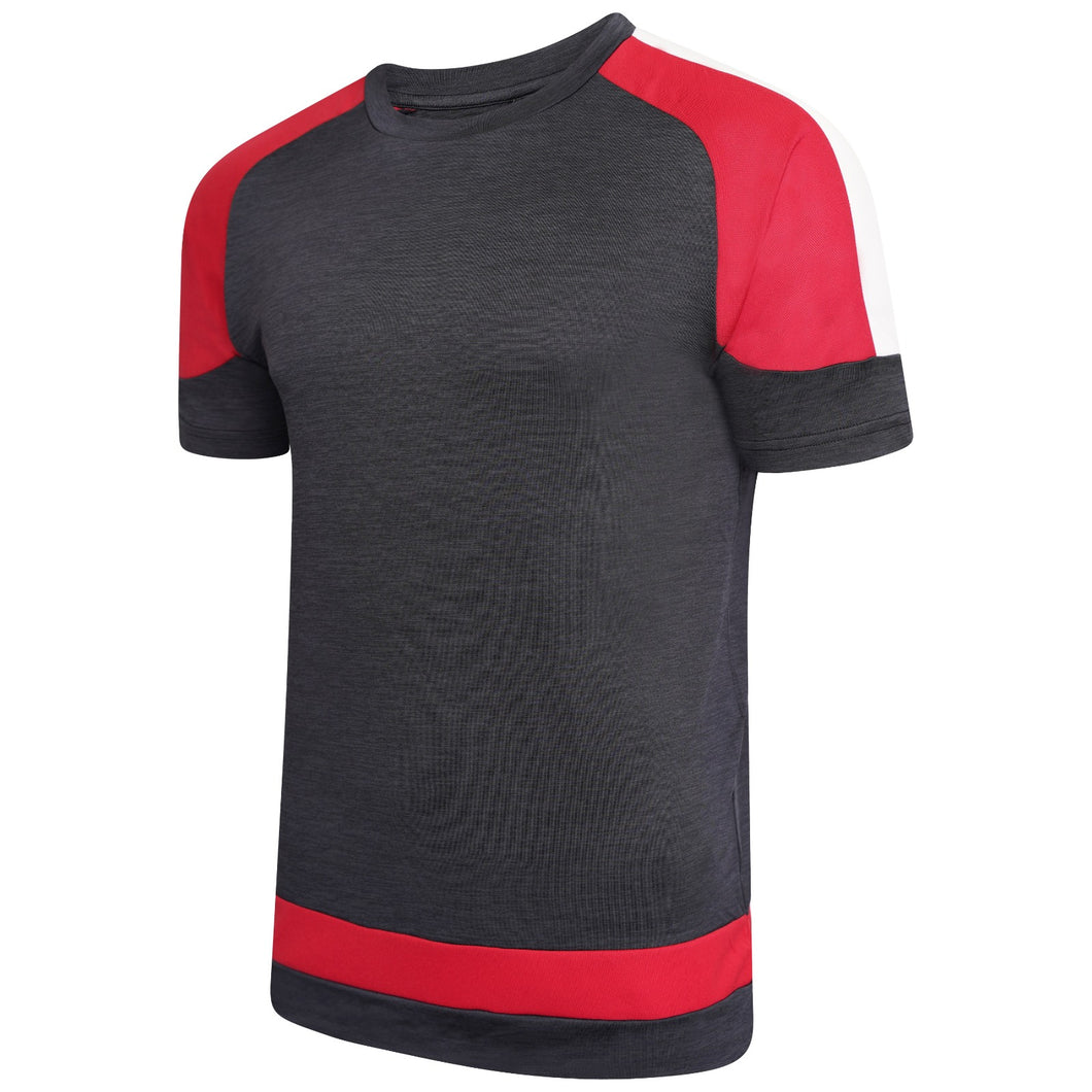 High Performance Sports Training T-Shirt Black And Red
