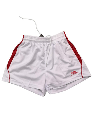 Gaelic Armour  White and Red  GAA Shorts - Childrens and Adult sizes - Clearance