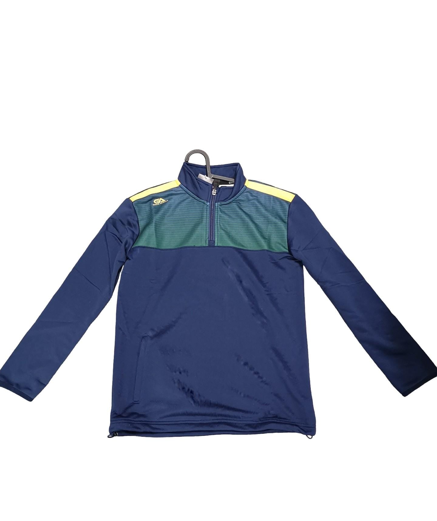 Gaelic Armour Navy Green and Gold performance half zip - Childrens and Adult sizes - Clearance
