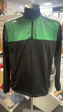 Gaelic Armour Black and Green performance half zip - Childrens and Adult sizes - Clearance