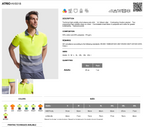 Atrio Technical high-visibility short-sleeve polo shirt.