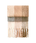 Fluffy check scarf