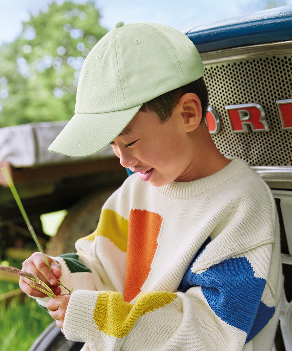 Junior low-profile 6-panel dad cap