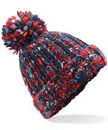 Large Twister pom pom beanie