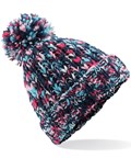 Large Twister pom pom beanie