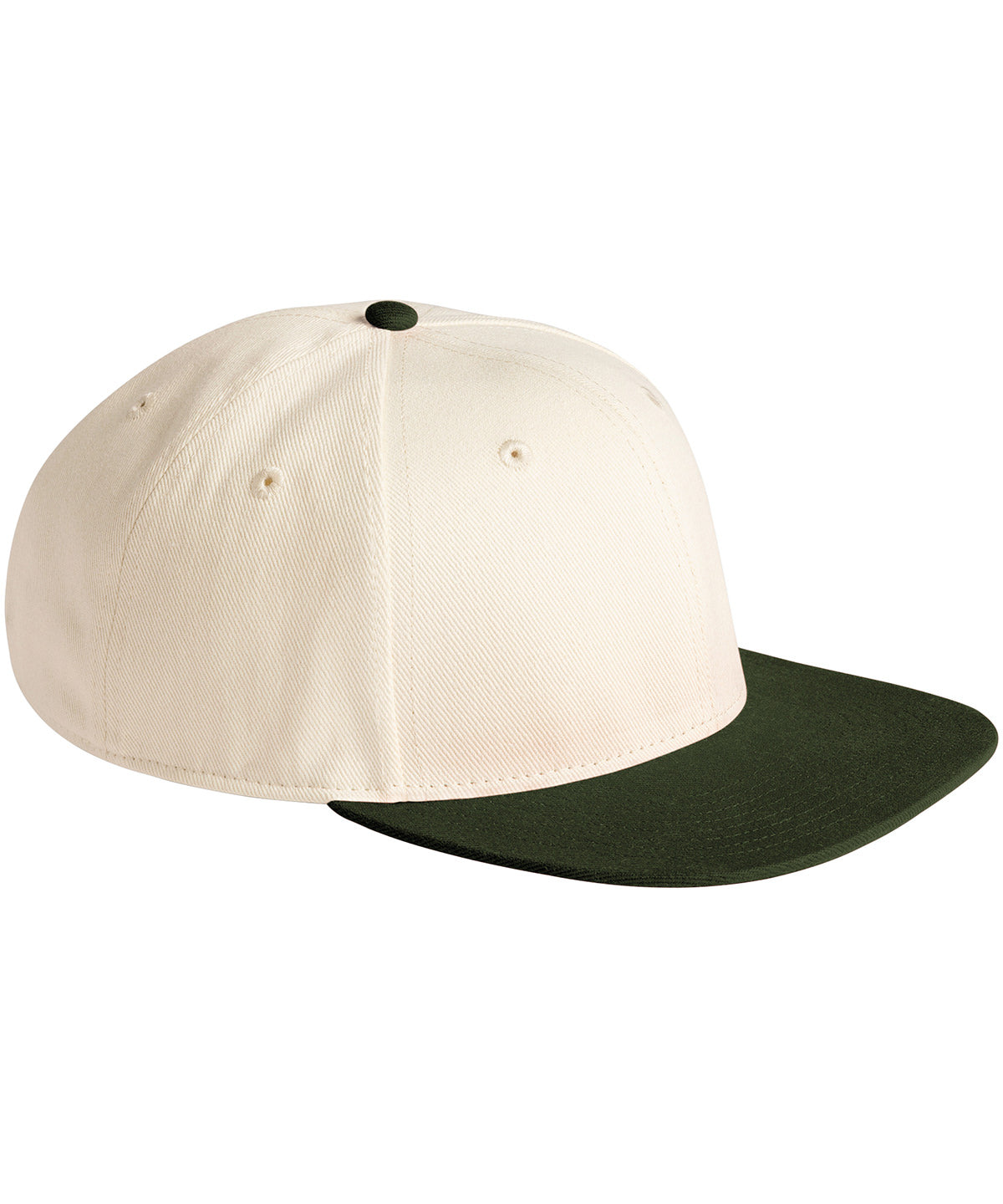 Contrast flat peak 6-panel cap