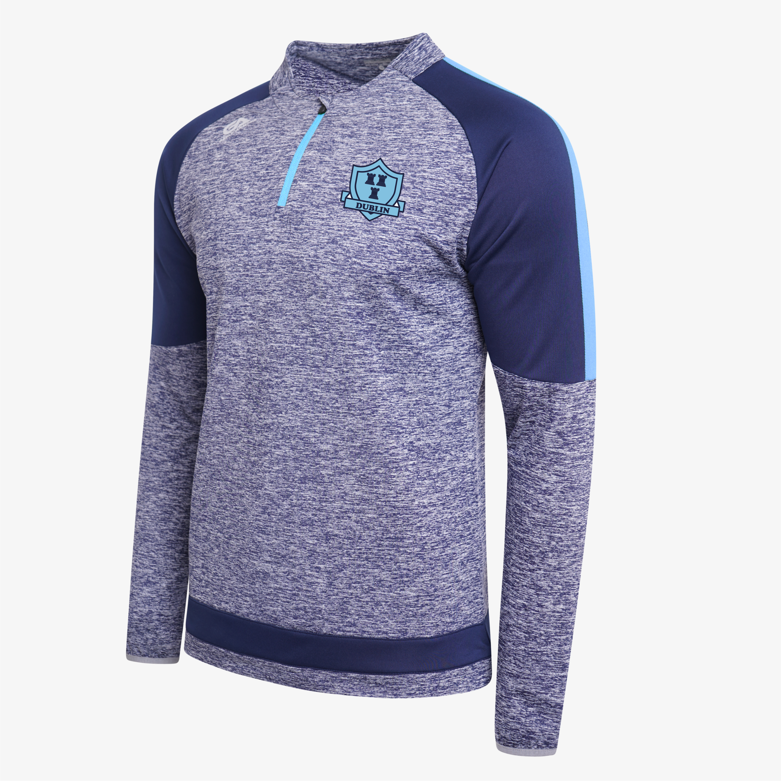 Up The Dubs  Gaelic Armour Supporter Quarter Zip