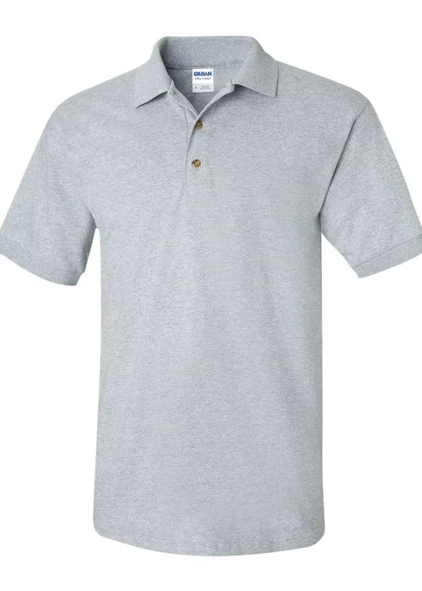 FOTL Gildan Heather Grey Polo Shirt - Adult Sizes S-3XL