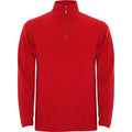 Red Lightweight And Warm Micro-Fleece Quarter Zip - Adult and Childrens Sizes