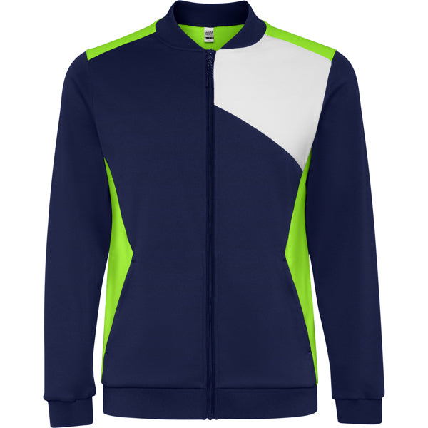 LEROS Sports Tracksuit - Navy Lime Green and White