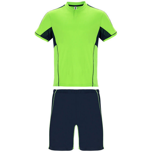 High Quality Jersey and shorts set - Fluor Green and Navy