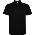 Tormo Technical Sports  Polo Shirt with Matching Clasp Button - Black
