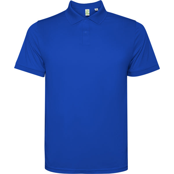 Tormo Technical Sports  Polo Shirt with Matching Clasp Button - Royal Blue