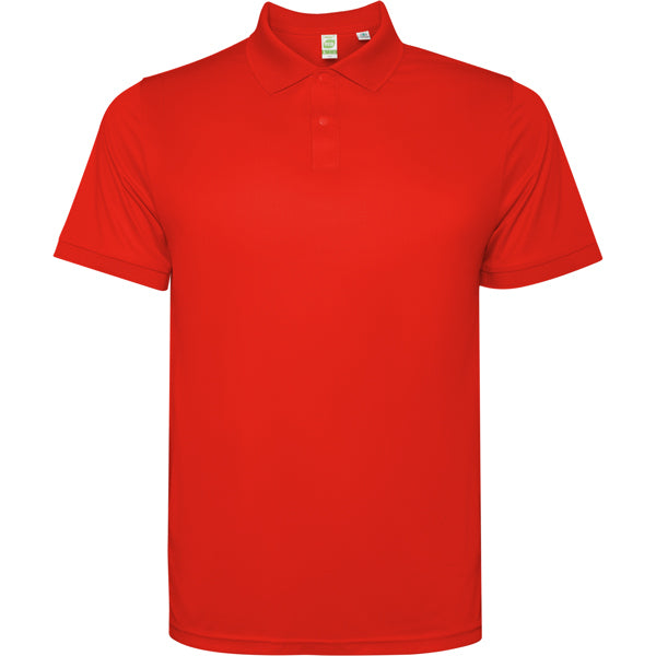 Tormo Technical Sports  Polo Shirt with Matching Clasp Button - Red