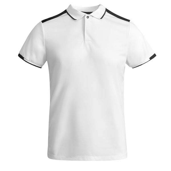 TAMIL Technical Sports  Polo Shirt - White and Black
