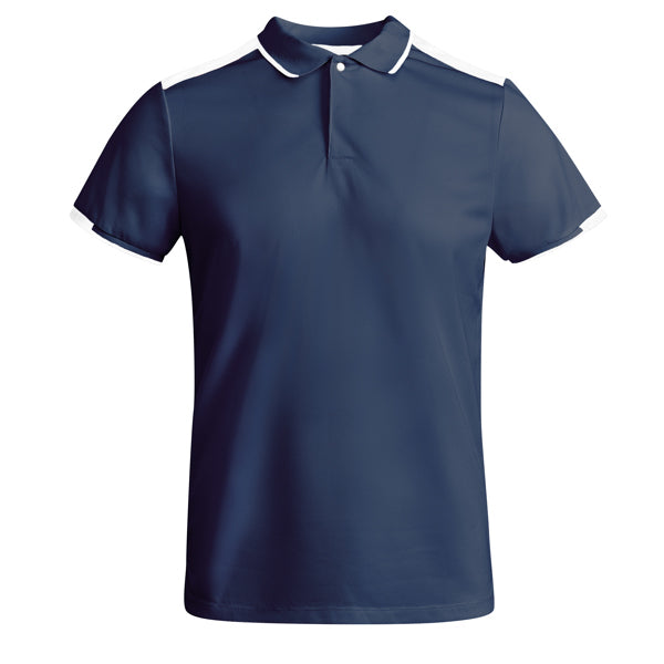 TAMIL Technical Sports  Polo Shirt - Navy and White