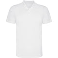 Monzha Single Colour Technical Sports  Polo Shirt  - white
